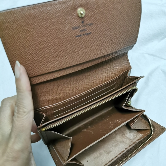 LOUIS VUITTON authentic monogram canvas medium flap wallet cardholder - Picture 9 of 10